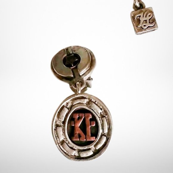 Karl Lagerfeld set necklace and earrings vintage - Picture 6 of 7